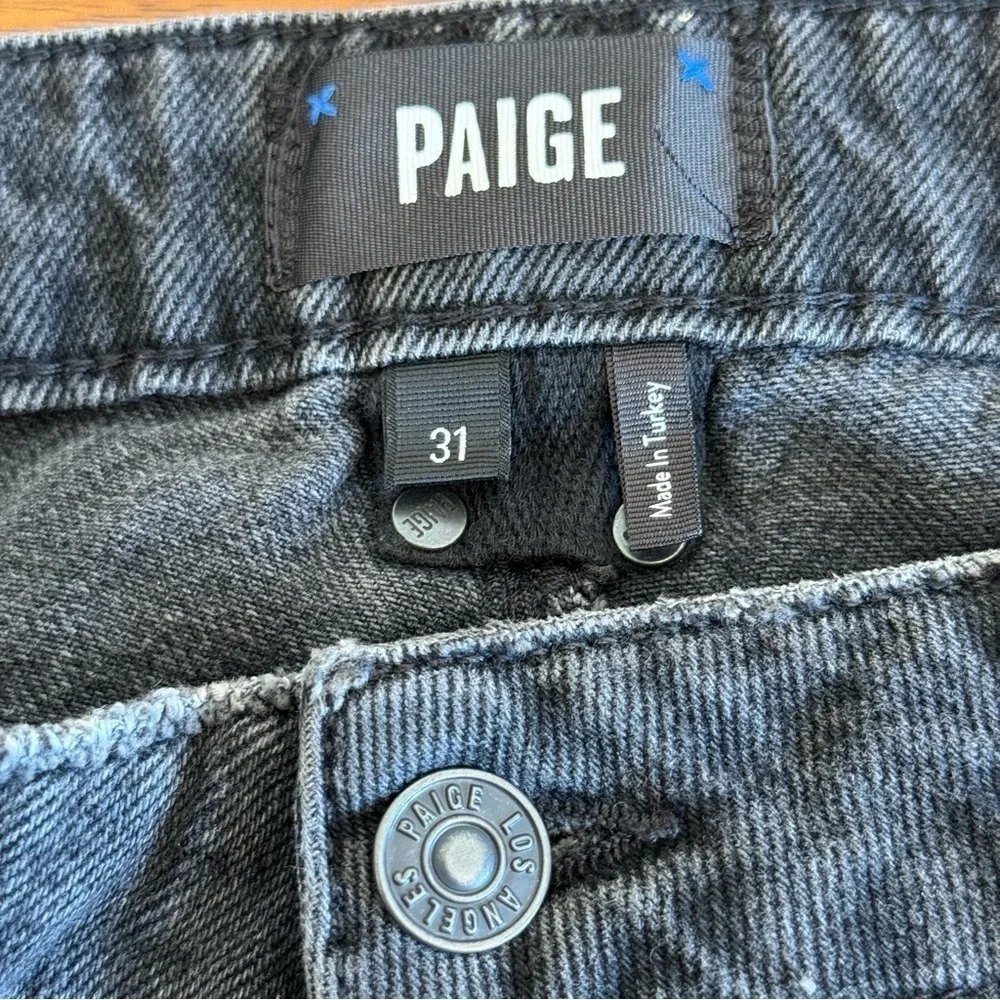 PAIGE black Noella High-Rise Straight Jeans SZ.31